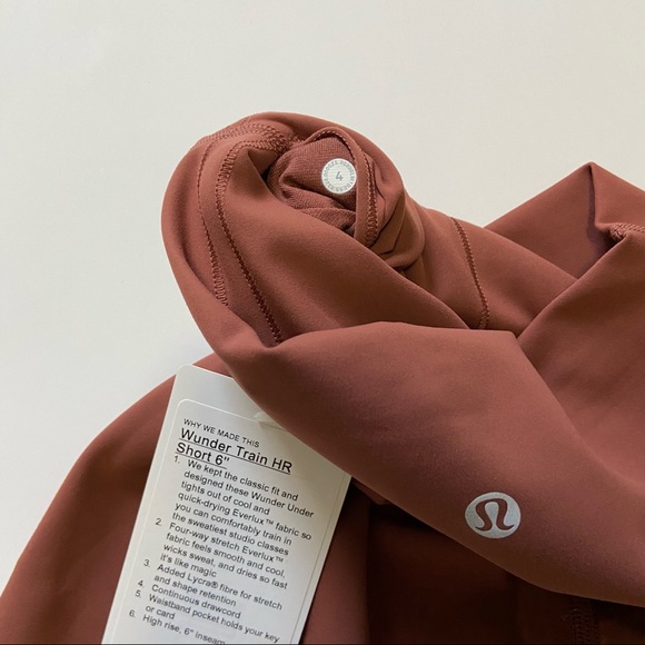 Lululemon Wunder Train HR Short 6”, Ancient Copper - Picture 2 of 4